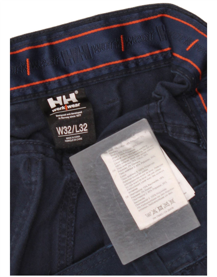 Calça cargo reta masculina HELLY HANSEN W32 L32 azul marinho poliéster
