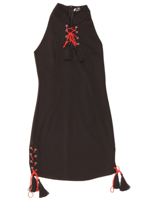 Vestido bainha feminino vintage UK 12 médio preto