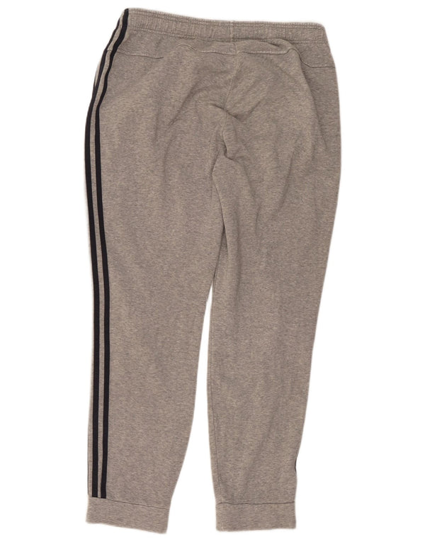 Calça de treino masculina Adidas Joggers grande algodão manchado cinza