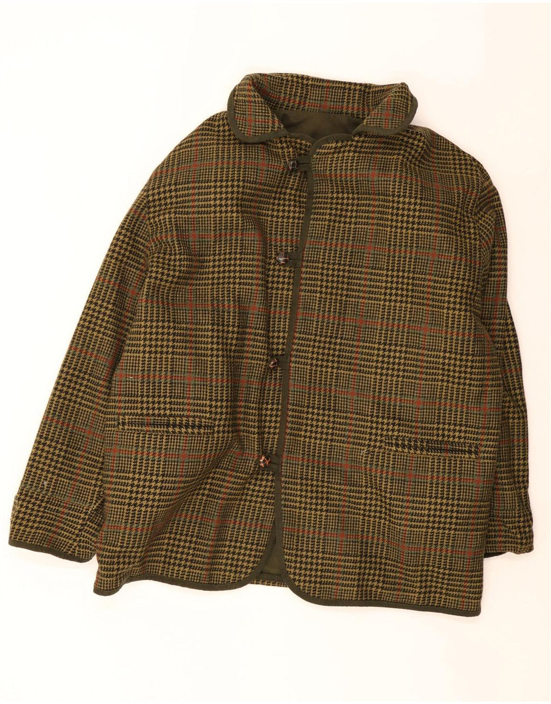 Jaqueta reversível masculina Burberrys UK 40 grande algodão cáqui