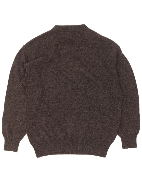 Suéter vintage masculino com gola tartaruga IT 48 bloco cinza médio