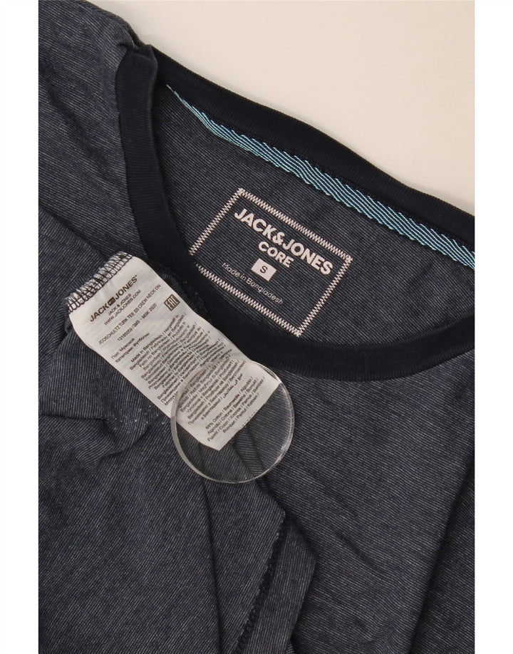 Camiseta masculina Jack & Jones top pequeno algodão azul marinho