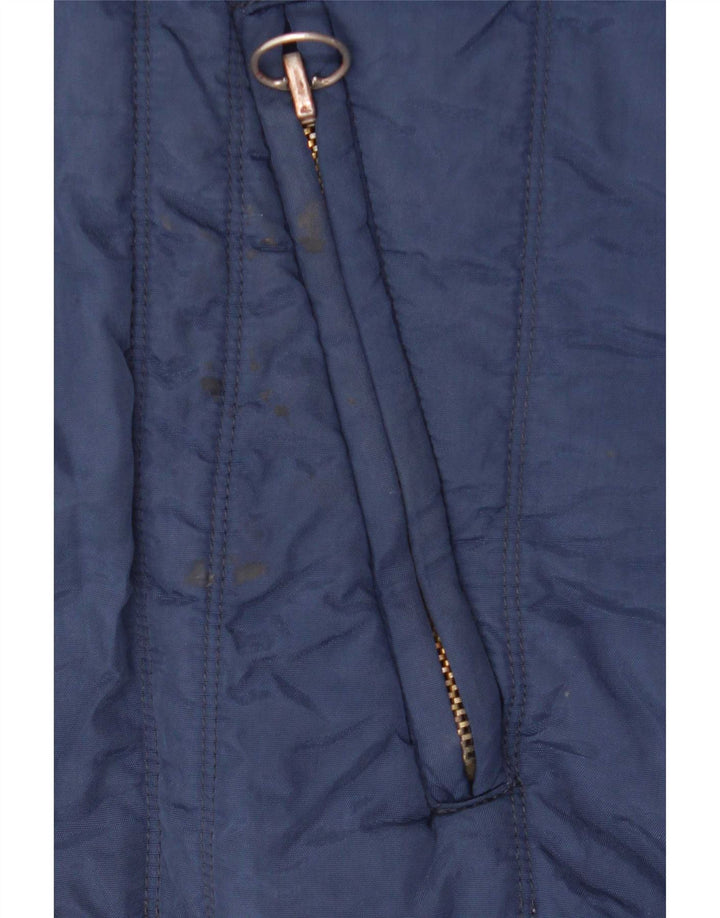 Jaqueta bomber masculina diesel com capuz UK 42 XL azul nylon