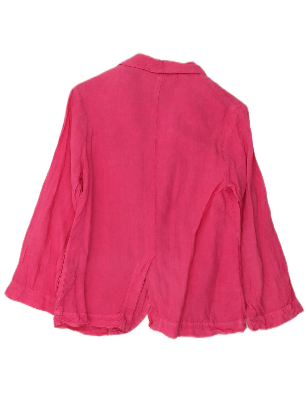 Jaqueta blazer Zara Girls com 2 botões 9-10 anos linho rosa