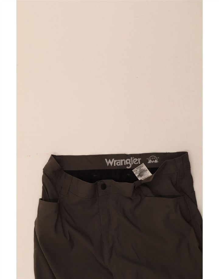 WRANGLER Womens Straight Casual Trousers W38 L30 Brown Nylon Vintage Wrangler and Second-Hand Wrangler from Messina Hembry 