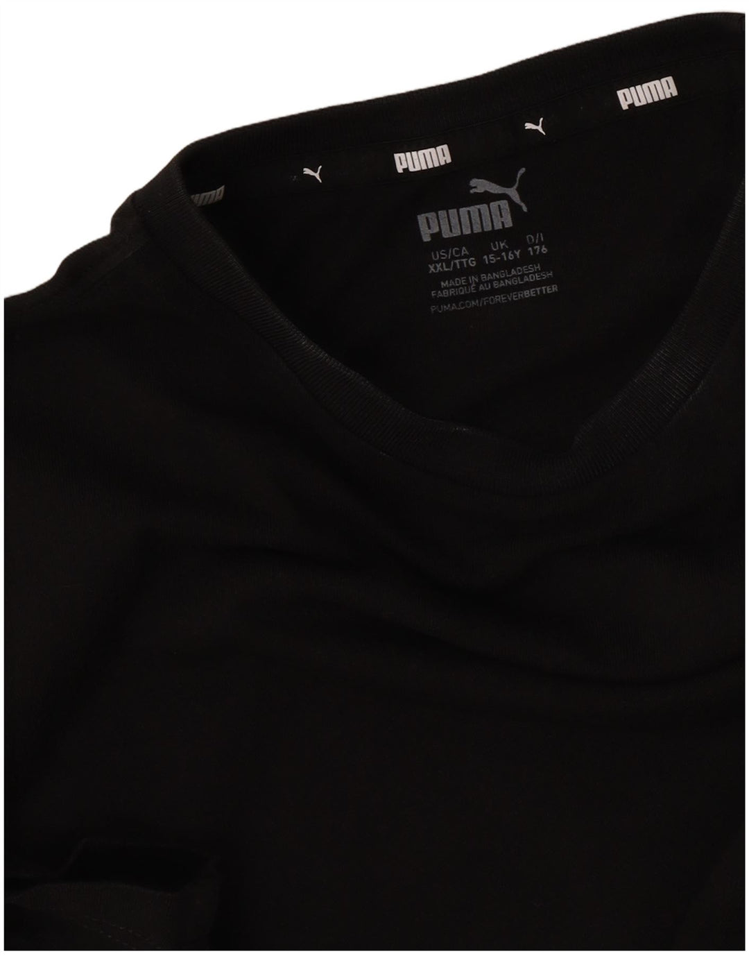 Camiseta Puma Meninos 15-16 Anos Preto