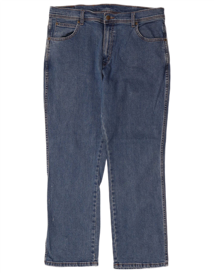 Jeans retos masculinos WRANGLER W36 L30 algodão azul