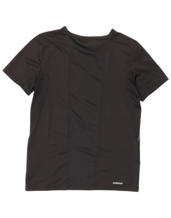 Camiseta Adidas Meninos Graphic Top 13-14 Anos Preta Geométrica Esportiva