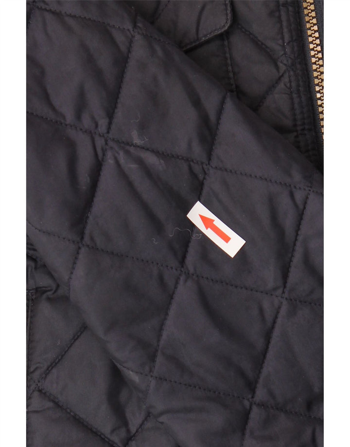 Jaqueta acolchoada masculina Barbour UK 36 pequena poliamida azul marinho