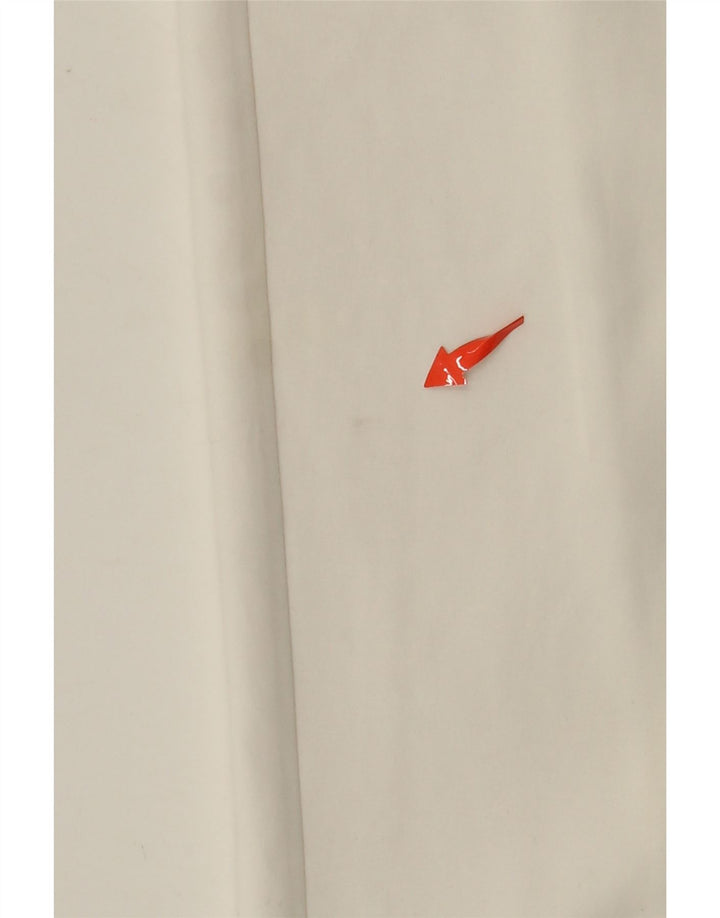 Calça feminina recortada reta KAREN MILLEN Reino Unido 12 médio W30 L24 branca