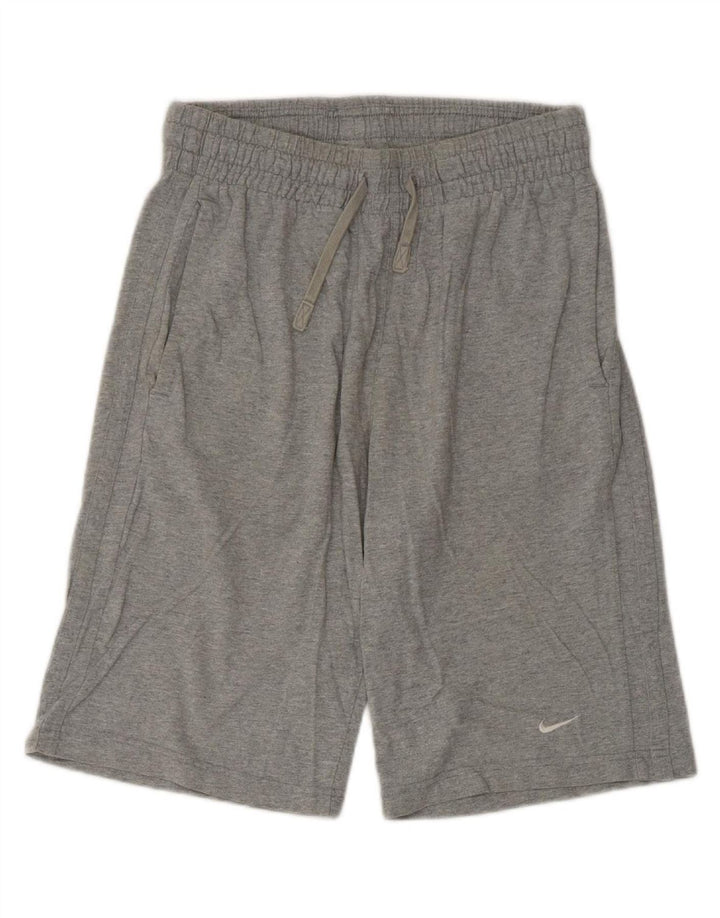 Shorts esportivos masculinos NIKE pequenos cinza