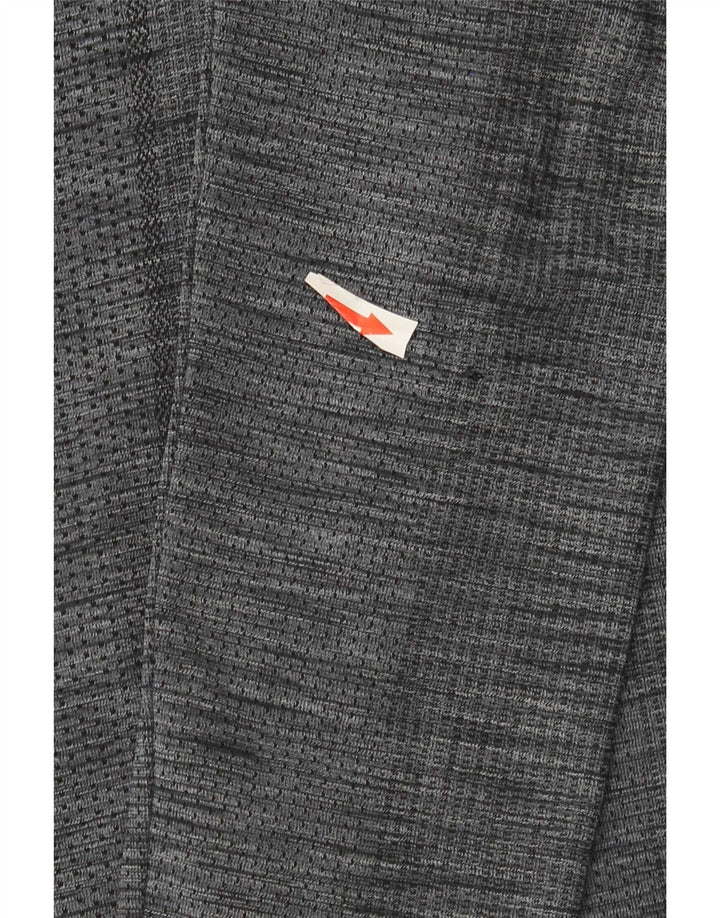 Under Armour Masculino Heat Gear Top manga comprida cinza médio manchado