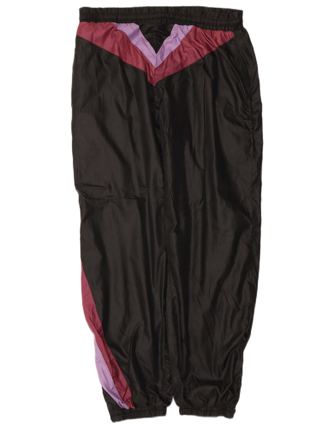 Calça de treino masculina VINTAGE Joggers grande bloco colorido preto