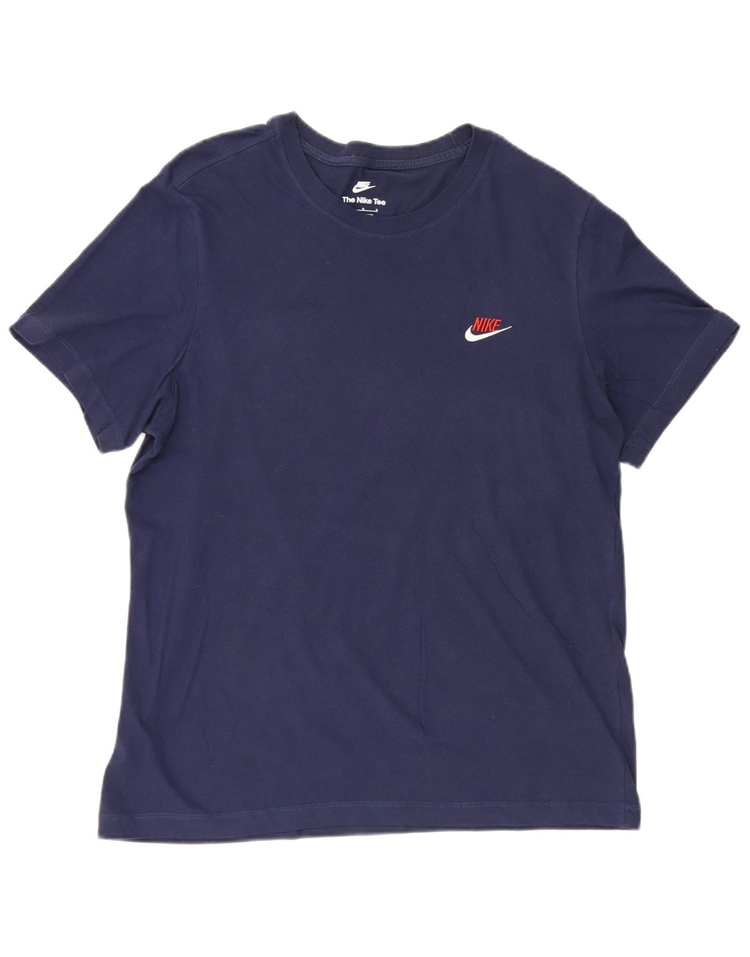 Camiseta masculina Nike grande algodão azul marinho