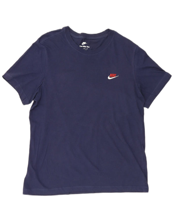 Camiseta masculina Nike grande algodão azul marinho