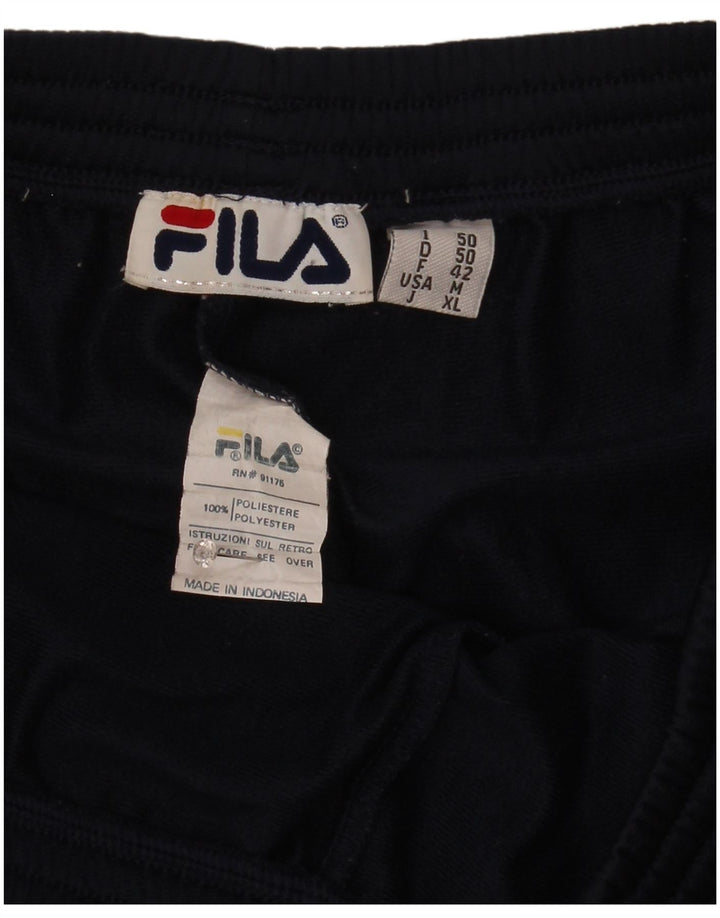 Calça de treino masculina Fila médio azul marinho poliéster