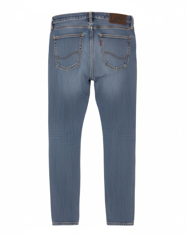 LEE Feminino Malone Slim Jeans W28 L32 Azul Algodão
