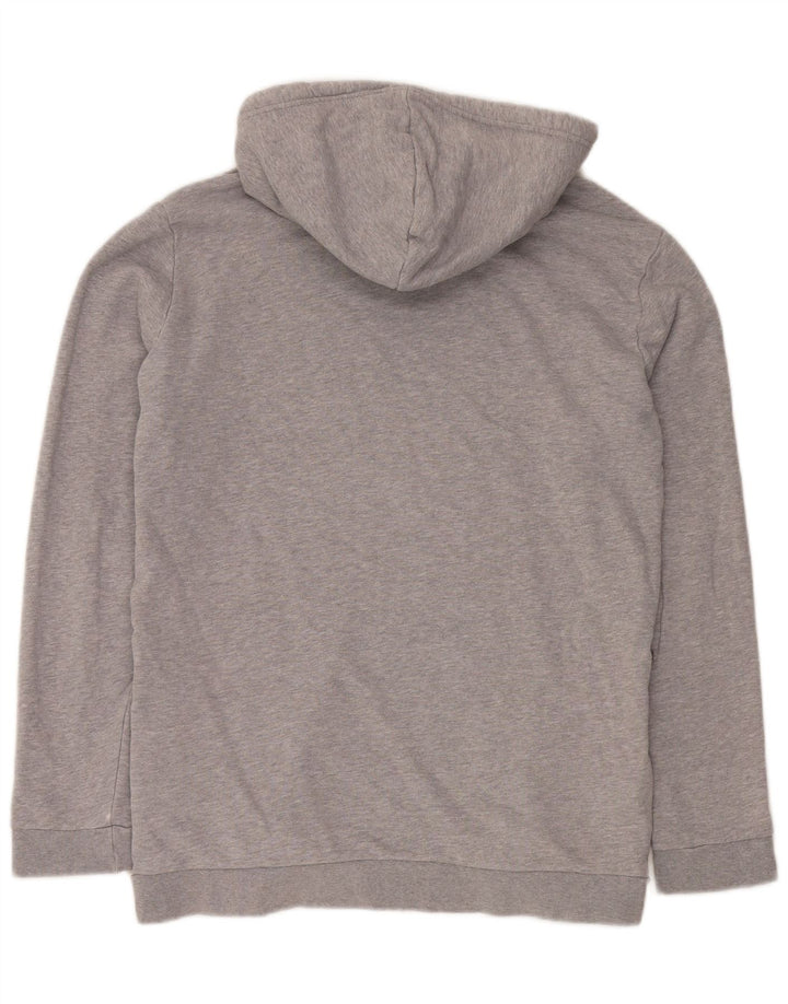 Adidas Mens Graphic Hoodie Jumper Médio Algodão Cinza