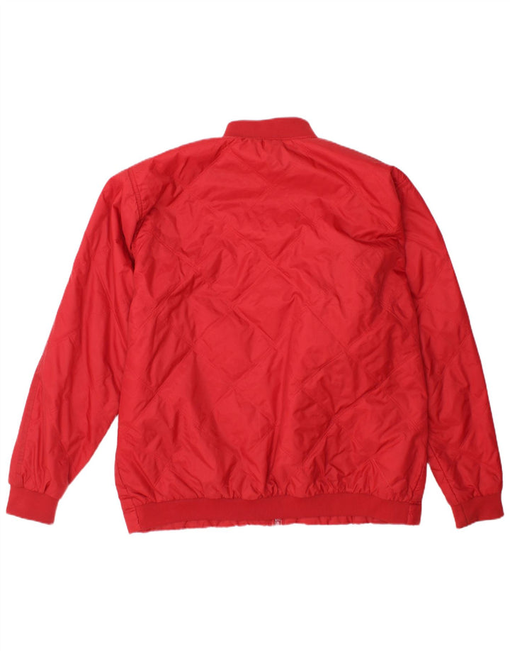 Jaqueta bomber masculina vintage UK 40 grande nylon vermelho