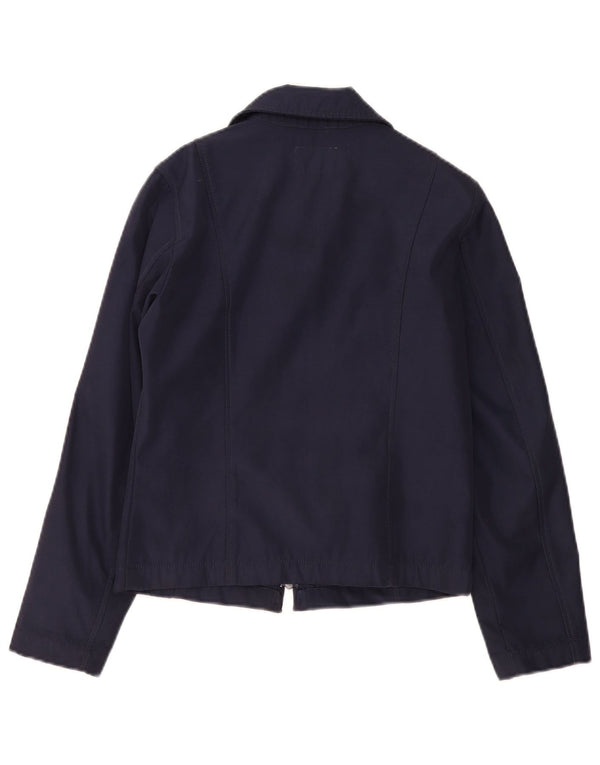 Jaqueta bomber feminina Calvin Klein Jeans UK 6 XS azul marinho algodão