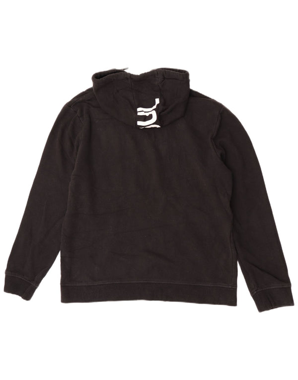 Fila Mens Graphic Hoodie Jumper Médio Algodão Preto