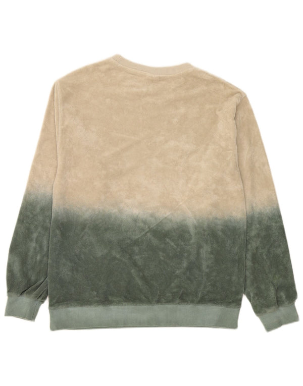 Zara Meninos Moletom Gráfico Jumper 13-14 Anos Bege Colorblock Algodão