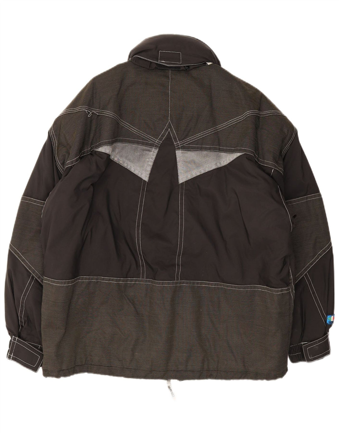 Jaqueta de esqui masculina com capuz gráfico Colmar IT 48 Medium Black Colourblock