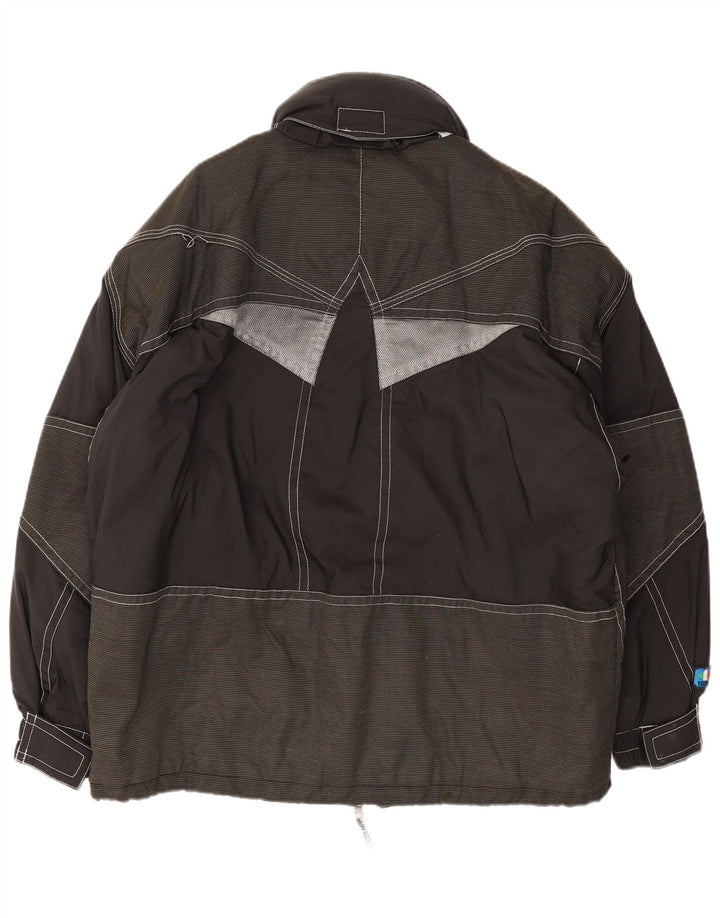 Jaqueta de esqui masculina com capuz gráfico Colmar IT 48 Medium Black Colourblock