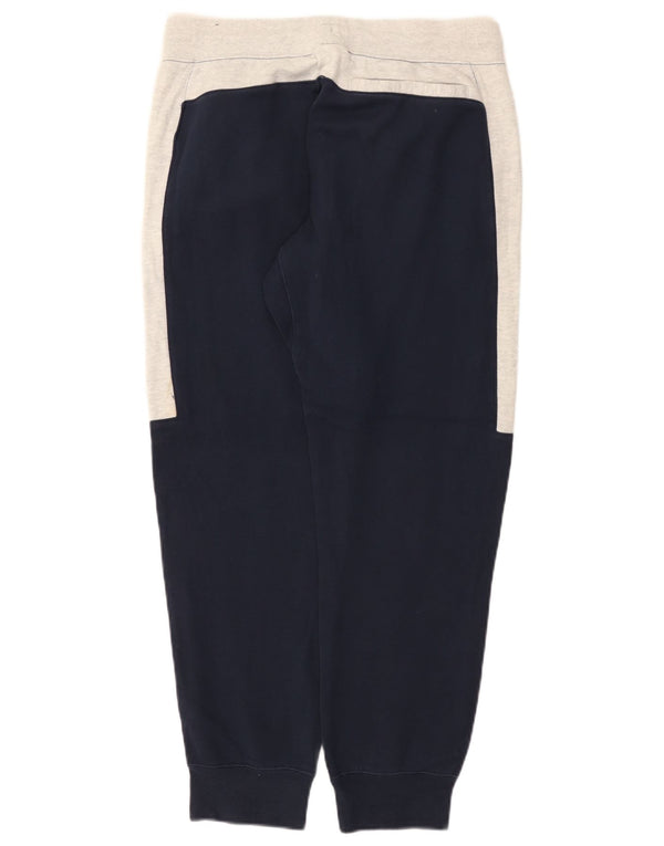 Calça de treino feminina Nike Joggers UK 14 grande bloco colorido azul marinho