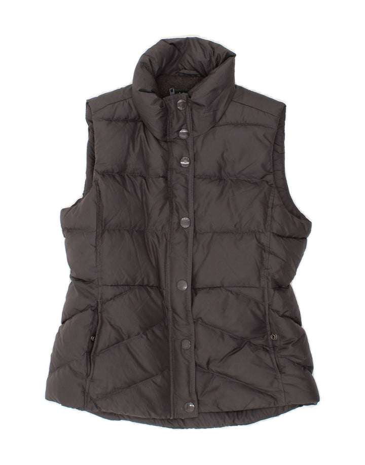 J. CREW Womens Padded Gilet UK 10 Small Grey Polyester Vintage J. Crew and Second-Hand J. Crew from Messina Hembry 