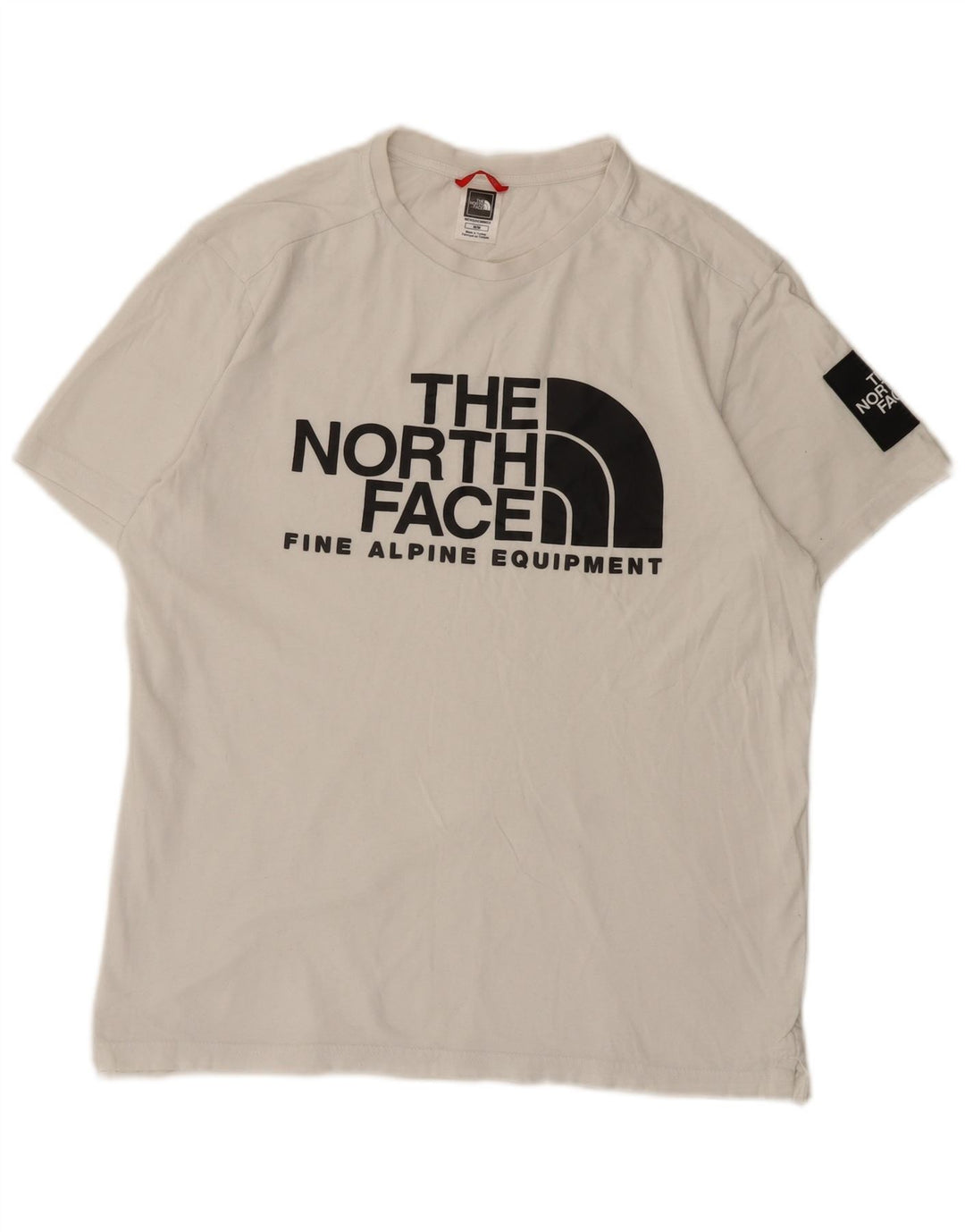 Camiseta gráfica masculina The North Face Top médio branco