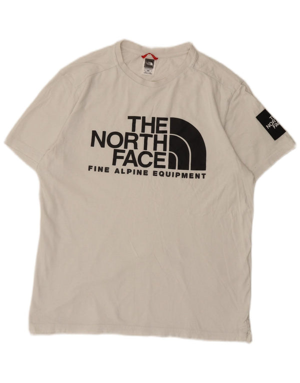 Camiseta gráfica masculina The North Face Top médio branco