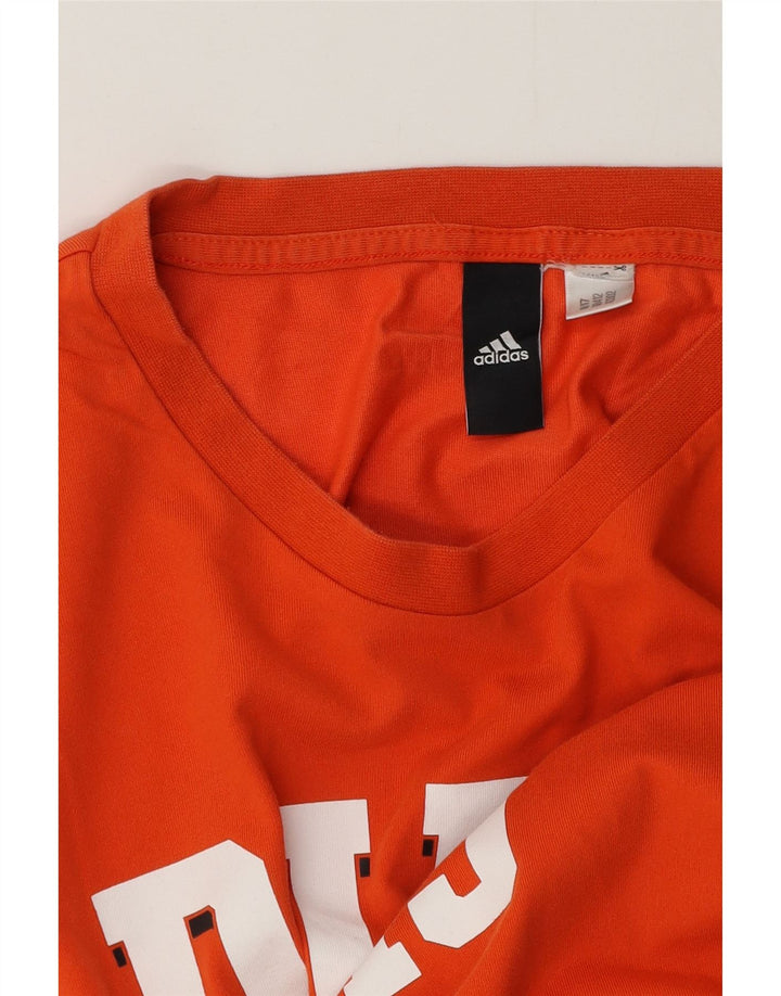 Camiseta Adidas Masculina Graphic Top Grande Laranja
