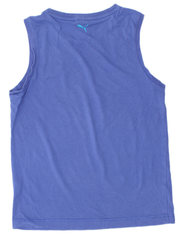 Top Puma Menino Graphic Vest 13-14 Anos Azul
