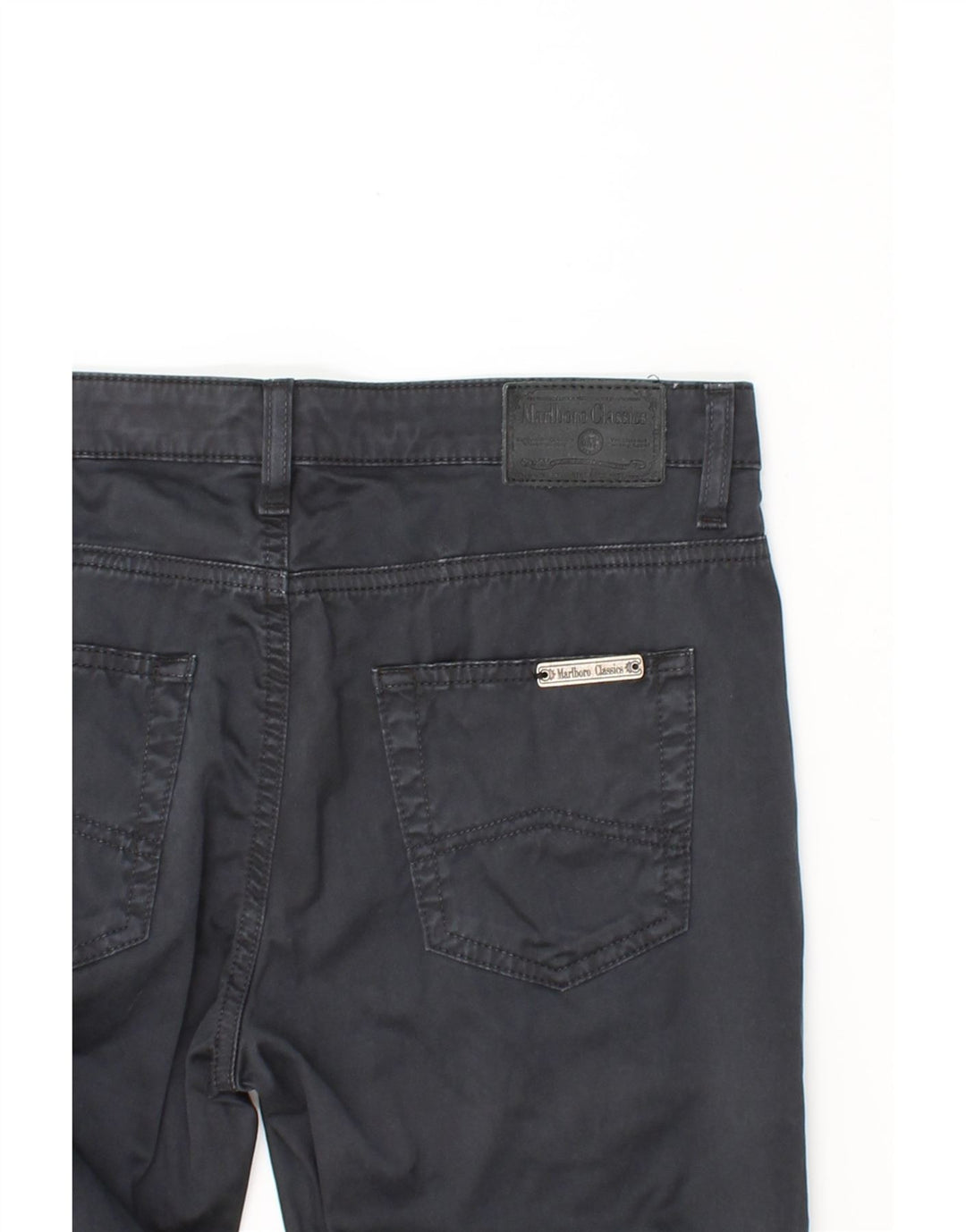 MARLBORO CLASSICS Womens Straight Casual Trousers W30 L32  Black Cotton Vintage Marlboro Classics and Second-Hand Marlboro Classics from Messina Hembry 
