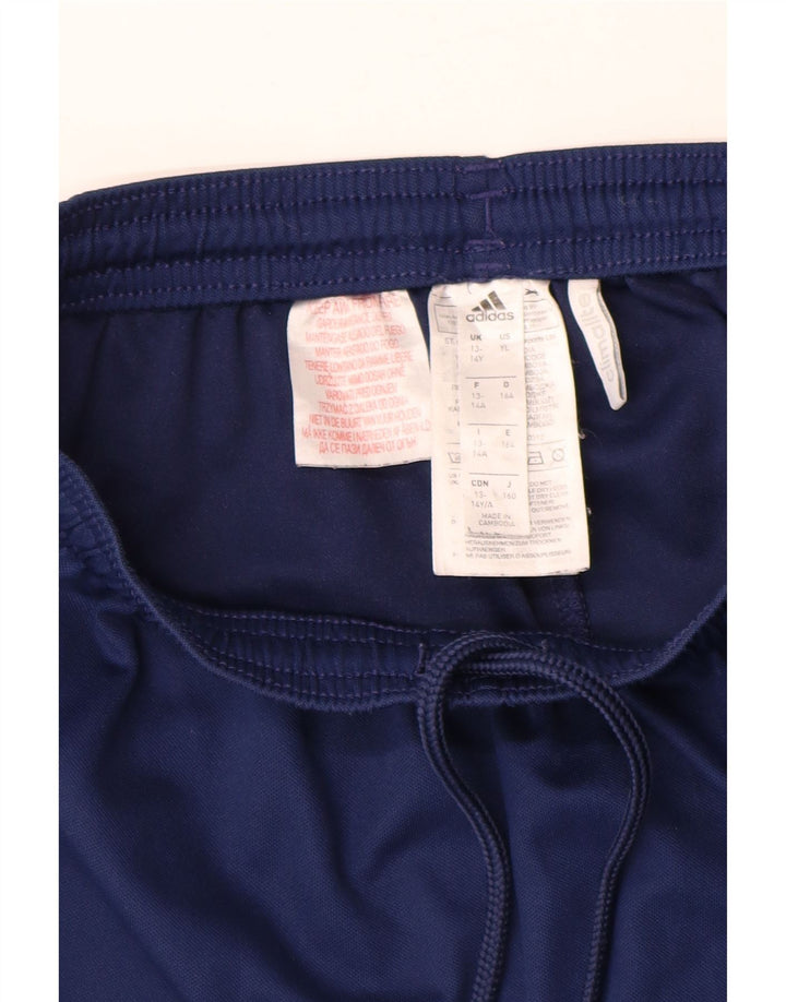 Calções ADIDAS Menino Climalite Sport 13-14 Anos Azul Marinho Poliéster