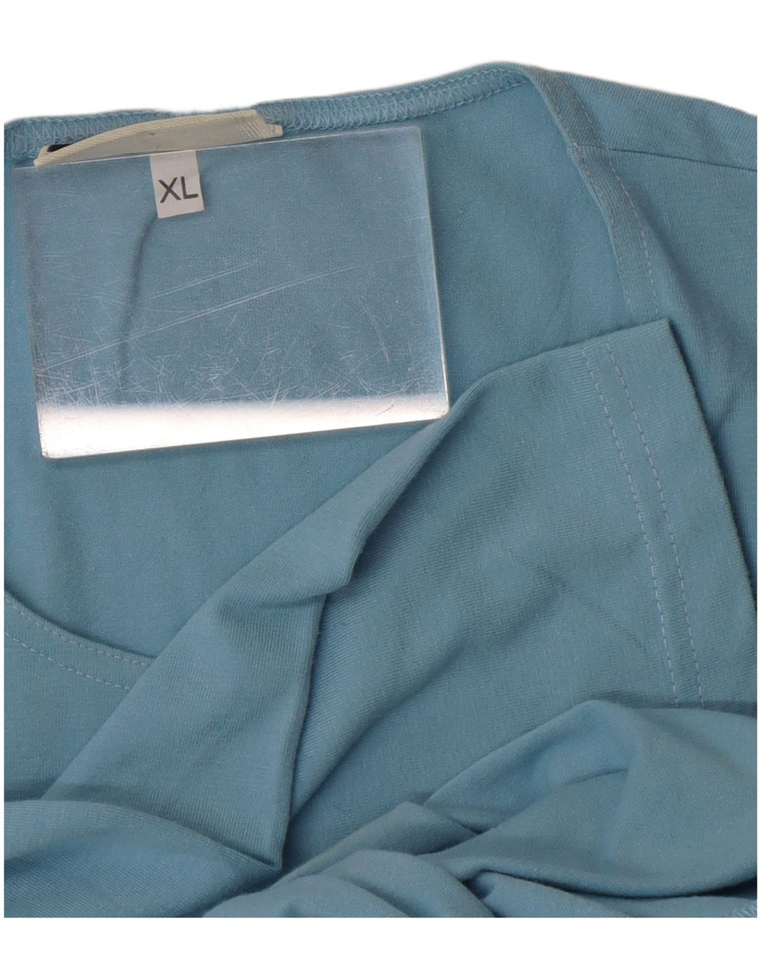 Top feminino Asics manga 3/4 UK 18 XL azul algodão