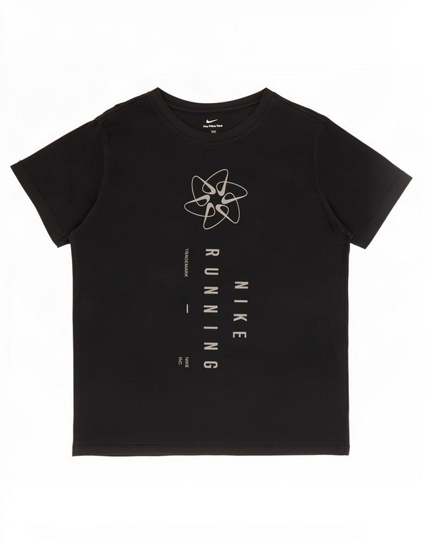 Camiseta Nike Masculina Dri Fit Graphic Top Grande Algodão Preto