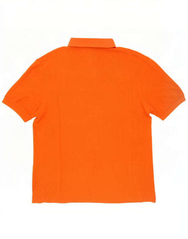 Camisa polo masculina Fila IT 46 pequena algodão laranja