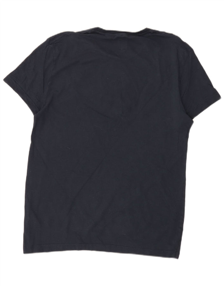 JACK WILLS Camiseta masculina gráfica Top médio algodão azul marinho