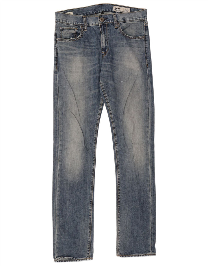Rifle Mens Straight Jeans W30 L33 Azul Algodão