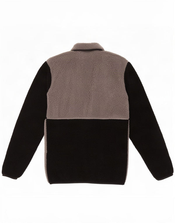 Suéter Columbia Masculino de Lã com Gola em Botão XS Cinza Colourblock Poliéster