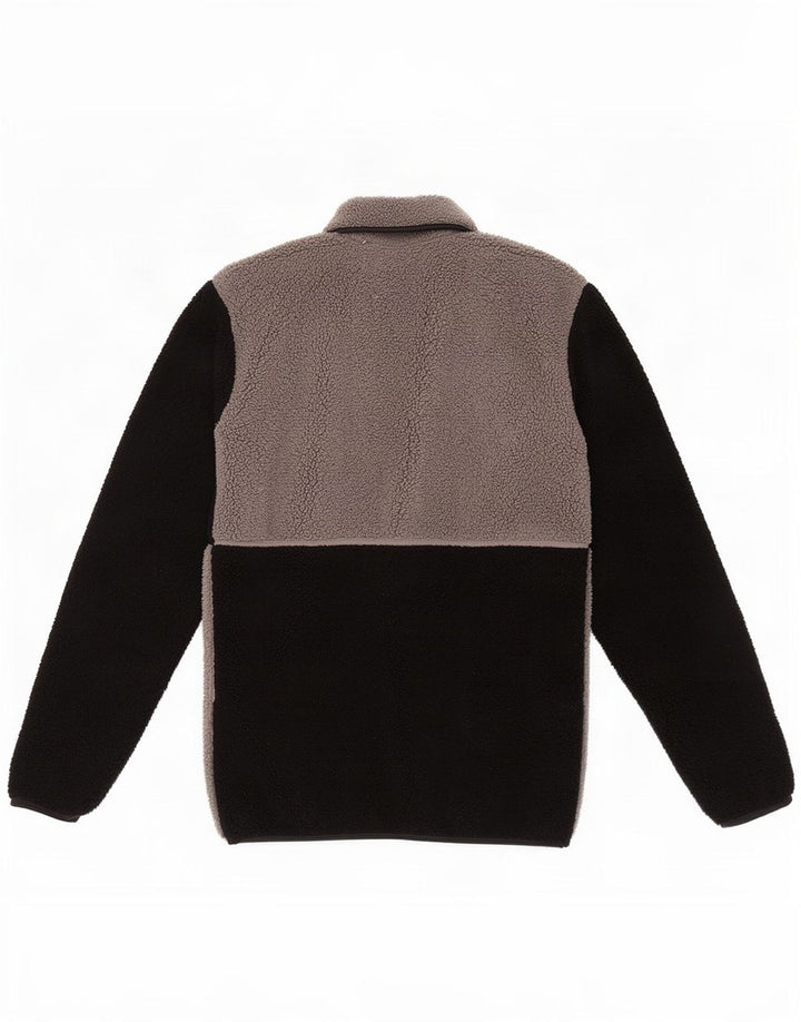 Suéter Columbia Masculino de Lã com Gola em Botão XS Cinza Colourblock Poliéster