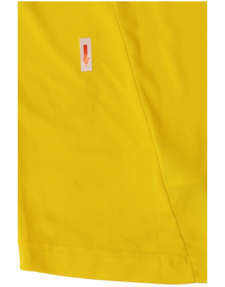 Adidas Mens Climacool Camiseta Top Grande Poliéster Amarelo
