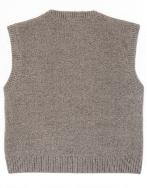 Zara Womens Vest Tank Top UK 10 Pequeno Cinza