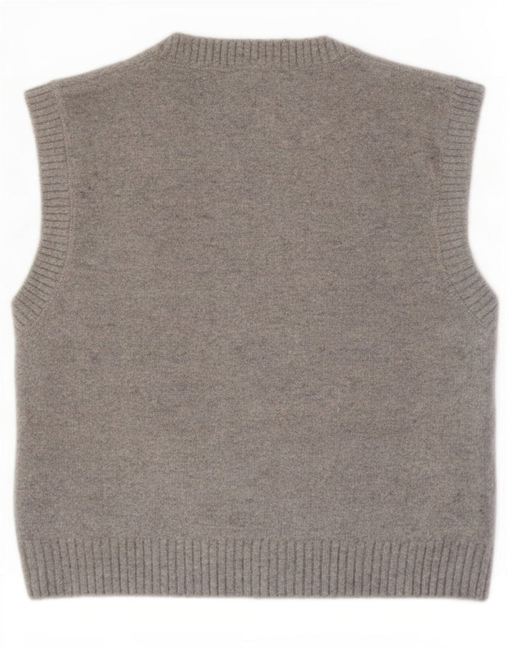 Zara Womens Vest Tank Top UK 10 Pequeno Cinza