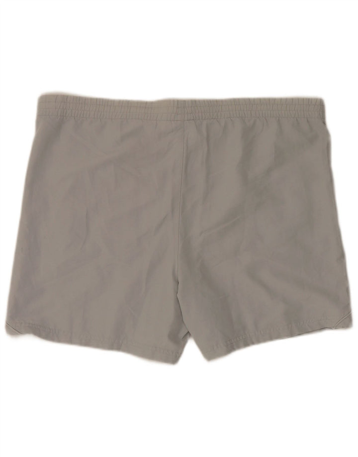Shorts de natação masculino Adidas grande poliéster cinza
