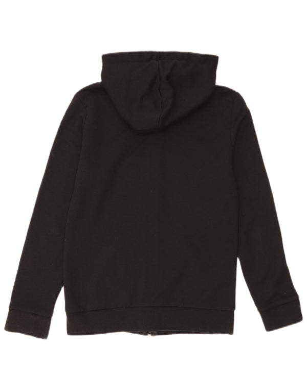 Suéter adidas feminino com capuz e zíper UK 4/6 XS algodão preto