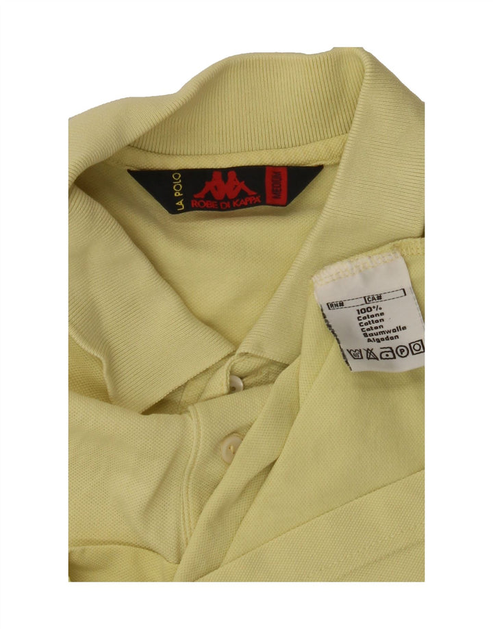 KAPPA Mens Polo Shirt Medium Yellow Cotton Vintage Kappa and Second-Hand Kappa from Messina Hembry 