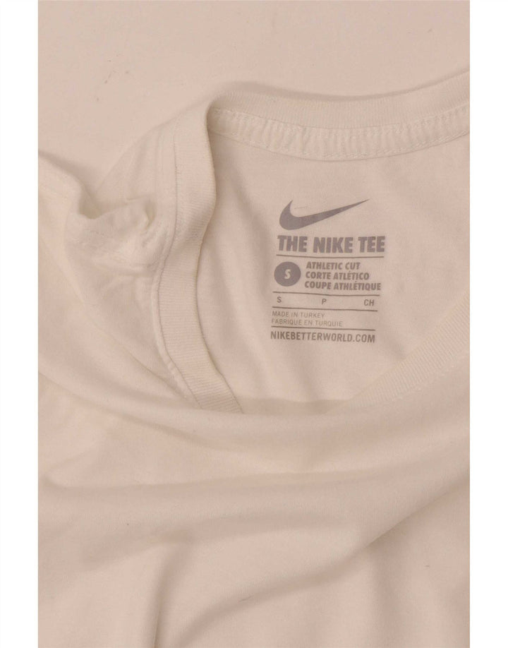 Nike Mens Athletic Cut T-Shirt Top Small White